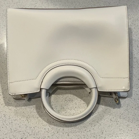 Nanette Lepore Robinne Round Handle White Handbag - Picture 5 of 7